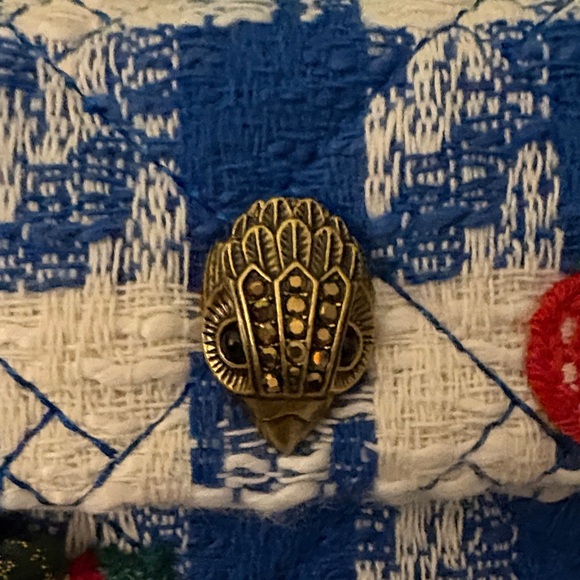 Kurt Geiger Blue and White Patterned Mini Bag - Picture 5 of 8